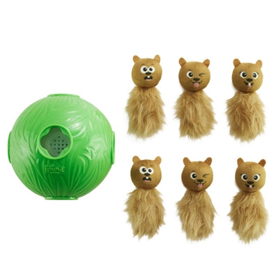 Udadvendt jagthund nina ottosson hund snuffle n' treat ball green