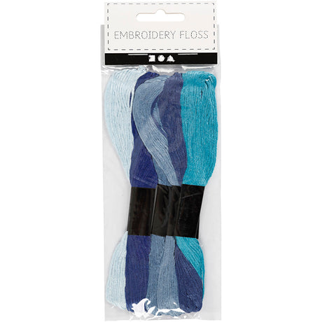Creativ company cc broderitråd 1 mm blå 6 stk
