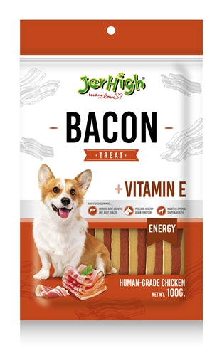 Jerhigh Jerhigh Bacon Treat med kylling og vitamin E