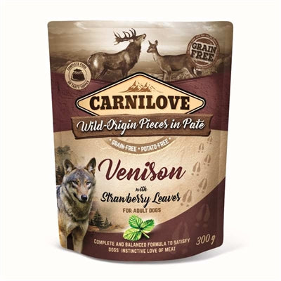 Carnilove Dog Pouch Deer Strawberry Leaf