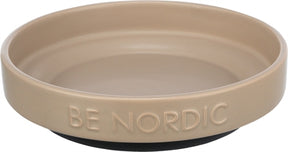 Trixie be nordisk kattefoderskål keramisk gummi taupe