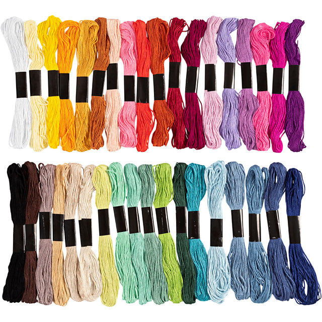 Creativ virksomhed https: www.cchobby.nl broderitråd-tykkelse-1-mm-forskellige-farver-42x8-m-1-kasse