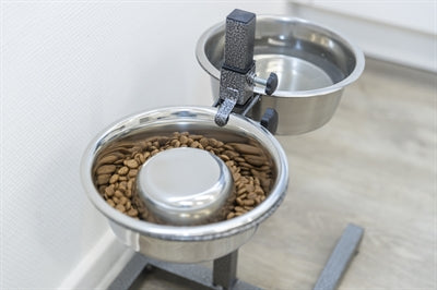 Trixie hundefoderskål langsom fodring i rustfrit stål