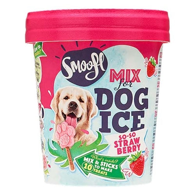 Smoofl isblanding til hund jordbær