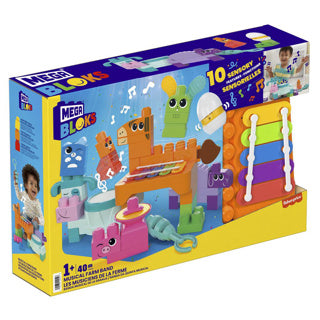 Mattel mega blokke musikalsk dyreband 40 stk