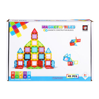 Science magnetiske fliser - 45 stk 6,5 cm