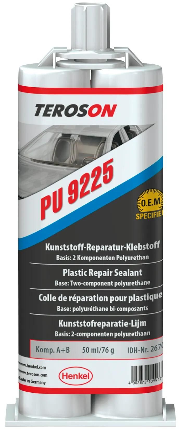 Teroson zweikomponentenklebstof pu 9225 terokal 9225 plastiklim.
