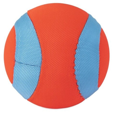 Chuckit! mega amfibiebold - hundelegetøj - hundebold - chuckitbold - flydende - til i vandet - orangeblå - ø 11,5 cm