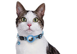 Croci Collar Cat med Tag Holder lyseblå