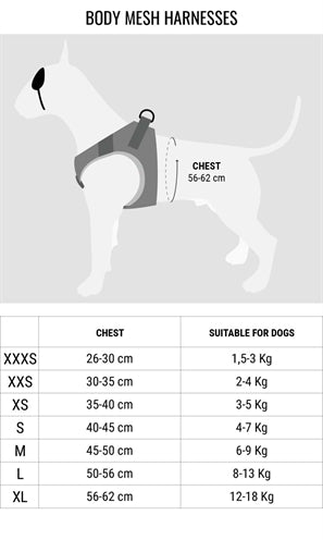 Morso hundesele body mesh genanvendt fuld metal hund brun