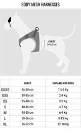 Morso hundesele body mesh genanvendt fuld metal hund brun