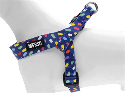 Morso mini hundesele justerbar genanvendt farve invaders lilla