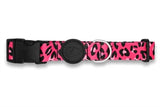 Morso hundehalsbånd genbrugsboble leo pink