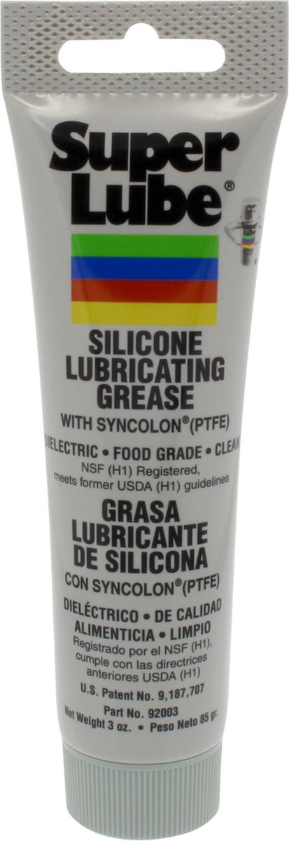 Super lube silikonefedt med PTFE - 85 gram tube