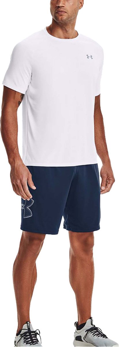 Under armour ua tech 2.0 ss tee-hvid herre sportstrøje - hvid - overskyet grå