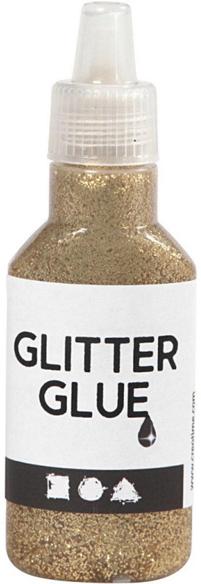 Creativ firma glitterlim guld, 25ml
