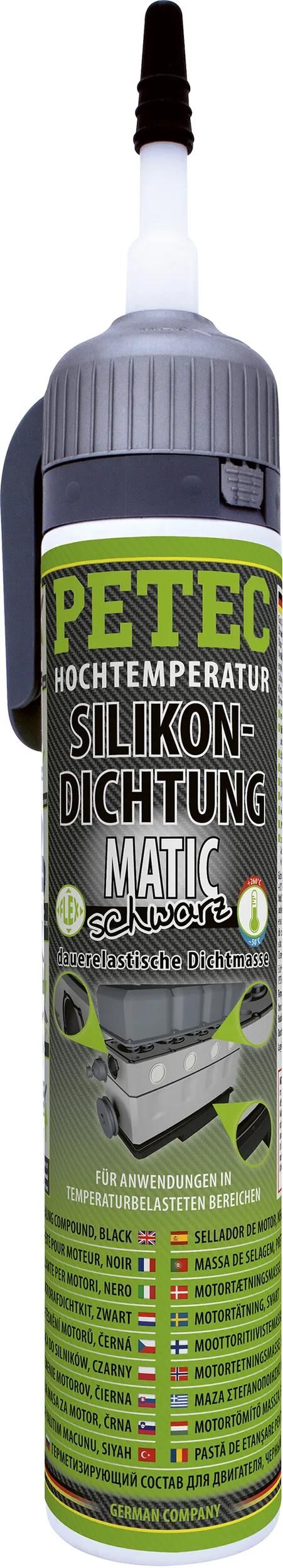 Petec tætningspasta silikone tætninger 200 ml sort matic sd