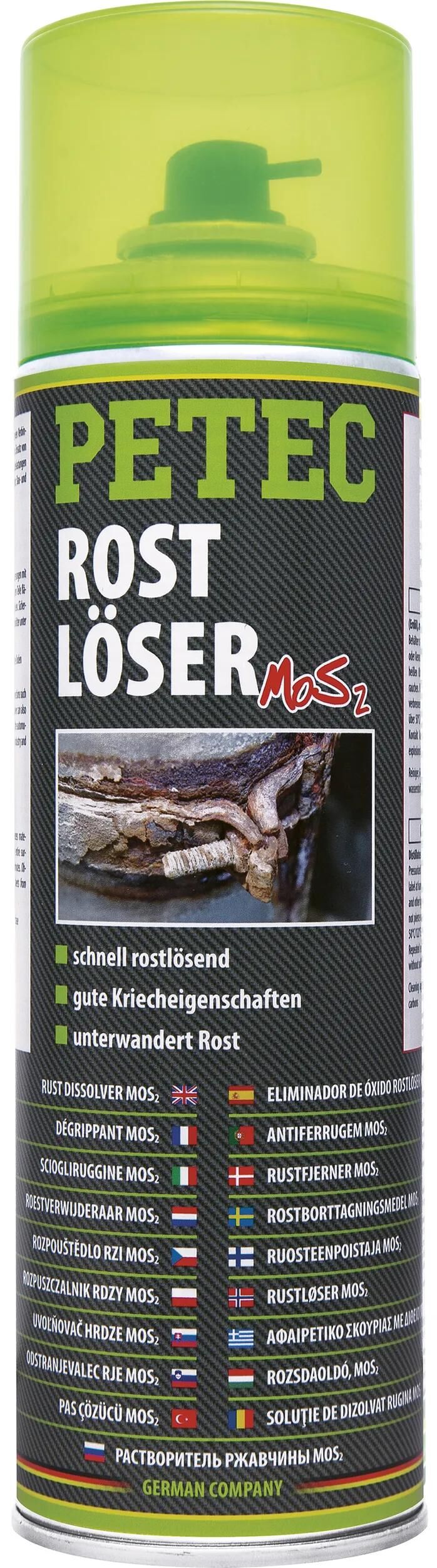 Petec rostlöser mos² rustopløsningsmiddel mos2 500 ml