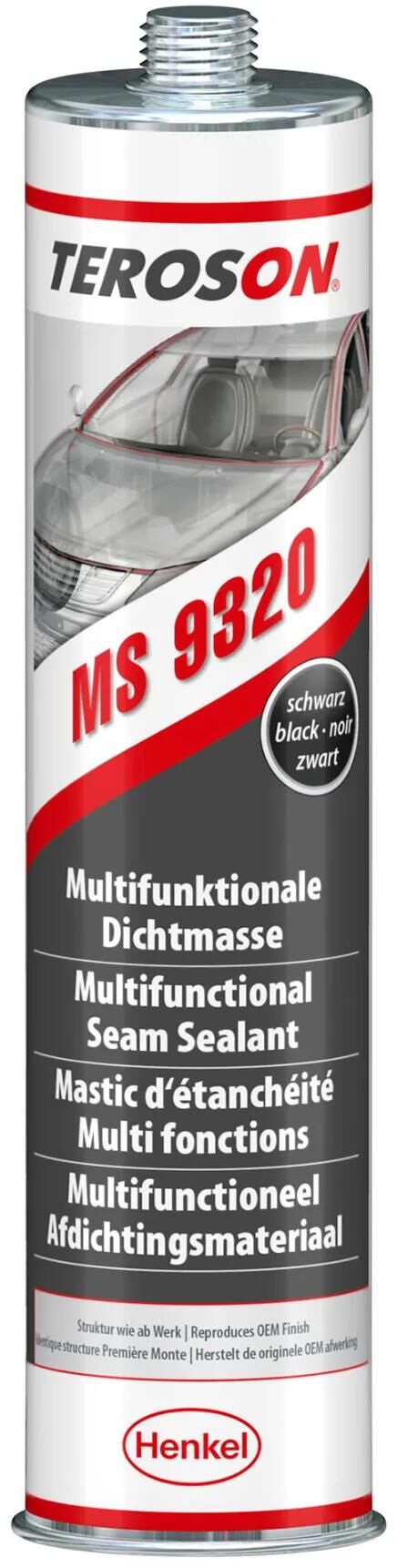 Teroson tætningsmasse ms 9320 sf terostat 9320 superhurtig sort 310ml