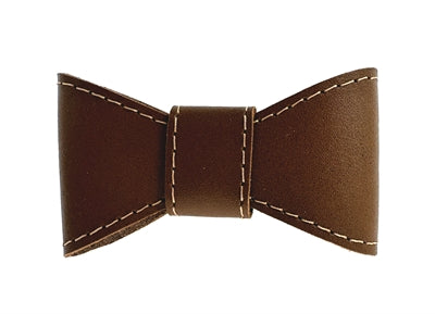 Sazzz vlinderstrik glamper læder sadel brun