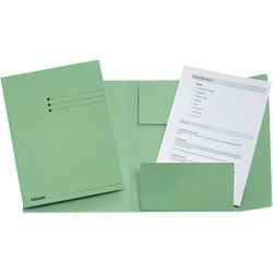 Esselte mappen 3 flappen a4 240x318mm groen