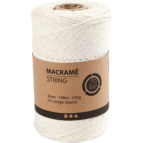 Creativ virksomhed https: www.cchobby.nl macrame-cord-l-198-m-d-2-mm-off-white-330-gr-1-rol