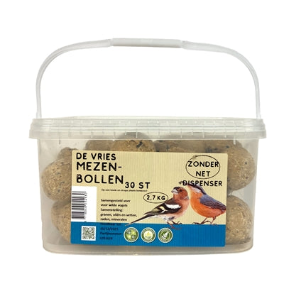 De vries mezenbollen uden bare med en dispenser