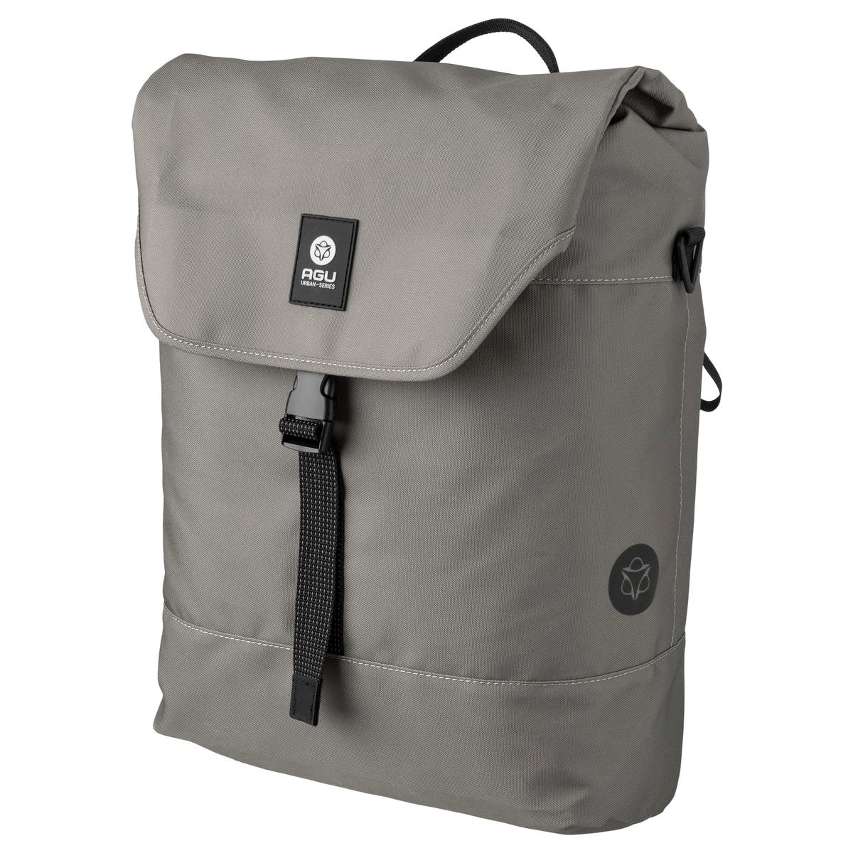 Agu dwr enkele fietstas urban elephant grey click'ngo