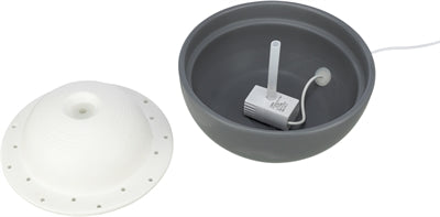 Trixie Vital Dome Drink Fountain Ceramic Gray White