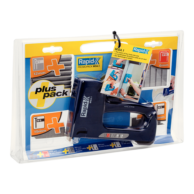 Rapid 1005146 - ms4.1 promo blister inkl hæfteklammer | 1 stk