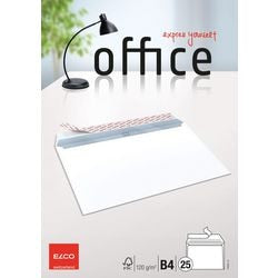 Konvolutter elco office b4 25 stk hvid 120 g m²
