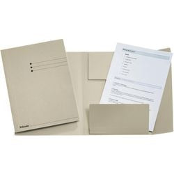 Esselte mappen 3 flappen a4 240x318mm grijs