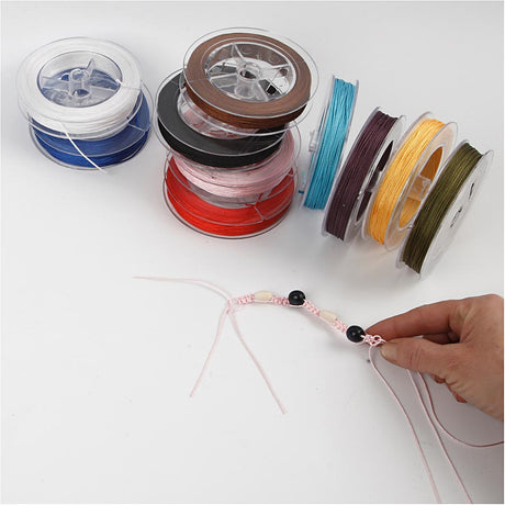 Creativ virksomhed https: www.cchobby.nl polyester-cord-thickness-1-mm-diverse-colors-10x50-m-1-box