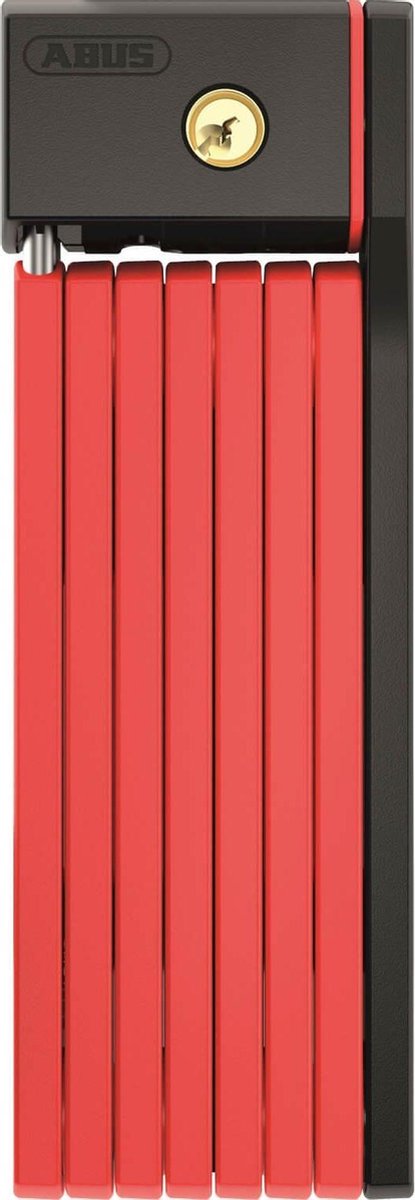 Abus Bordo Big UGRIP - Foldelås 100 cm - Rød