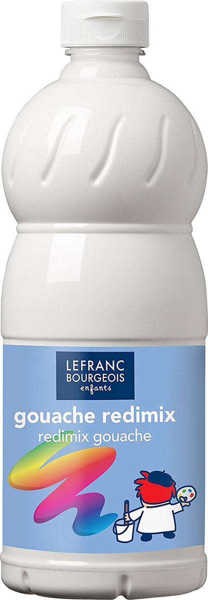 Lefranc bourgeois l b gouache maling redimix hvid 500ml