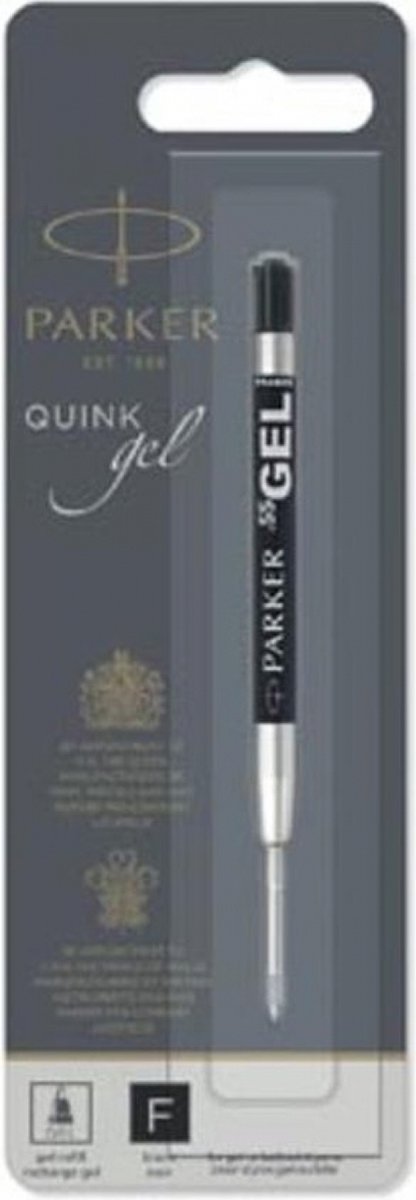 Parker gel pen refill | fin spids (0,5 mm) | sort quink blæk | 1 stk
