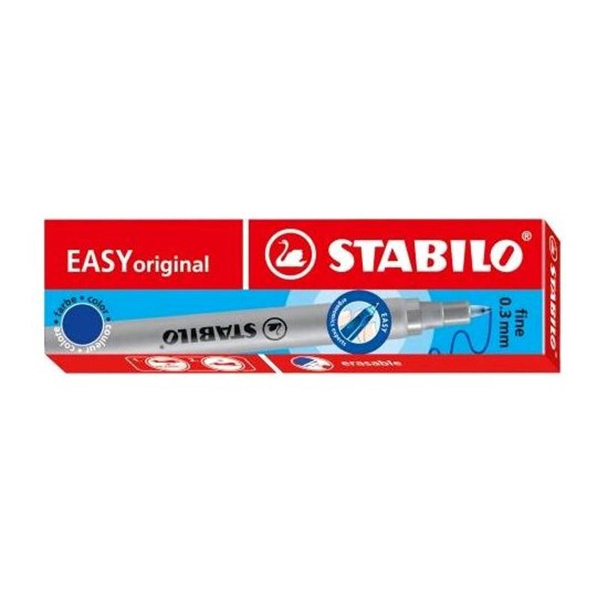 Stabilo easy org refills blå fin