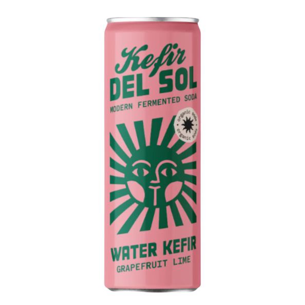 Kefir del sol grapefruit lime blik (12x 25 cl)
