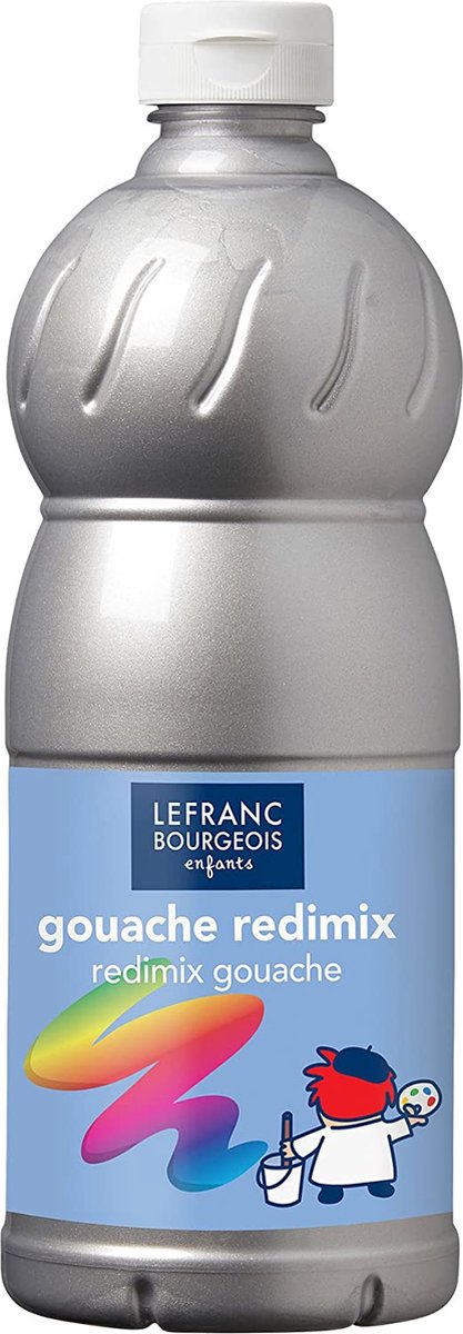 Lefranc bourgeois l b gouache maling redimix sølv 500ml