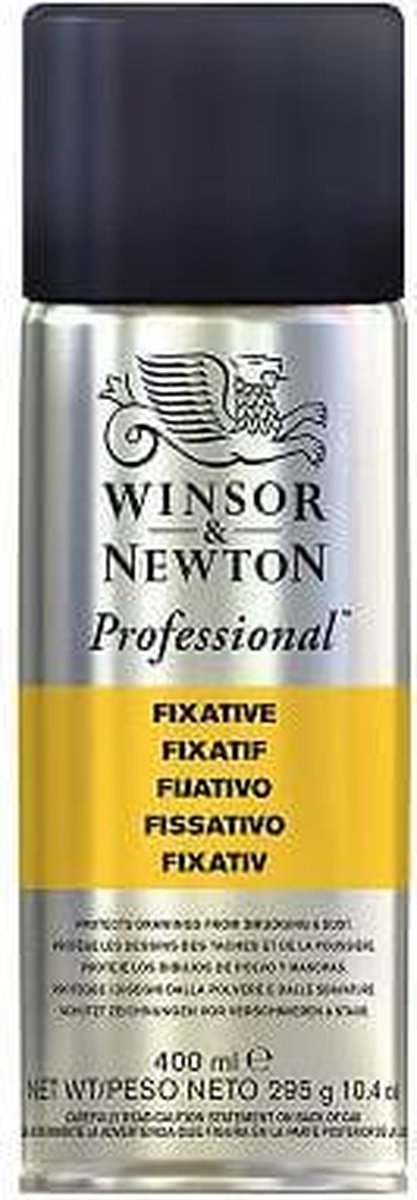 Winsor Newton 3041913 professionel fikseringsspray 400 ml – fikseringsmiddel til pastel, kulblyant – farveløs lysægte