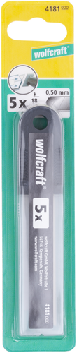 Wolfcraft snap-off knive | i æske | 18 mm | 5 stk - 4181000