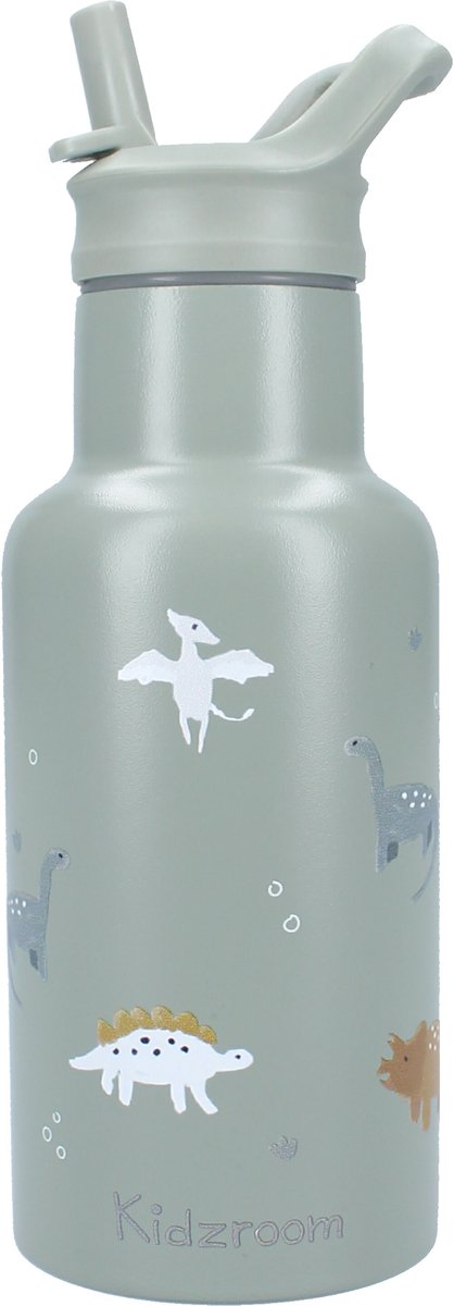 Kidzroom drikkeflaske søde slurke dino, 350ml