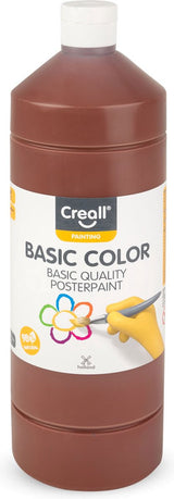 Creall skolemaling mørkebrun, 1 liter