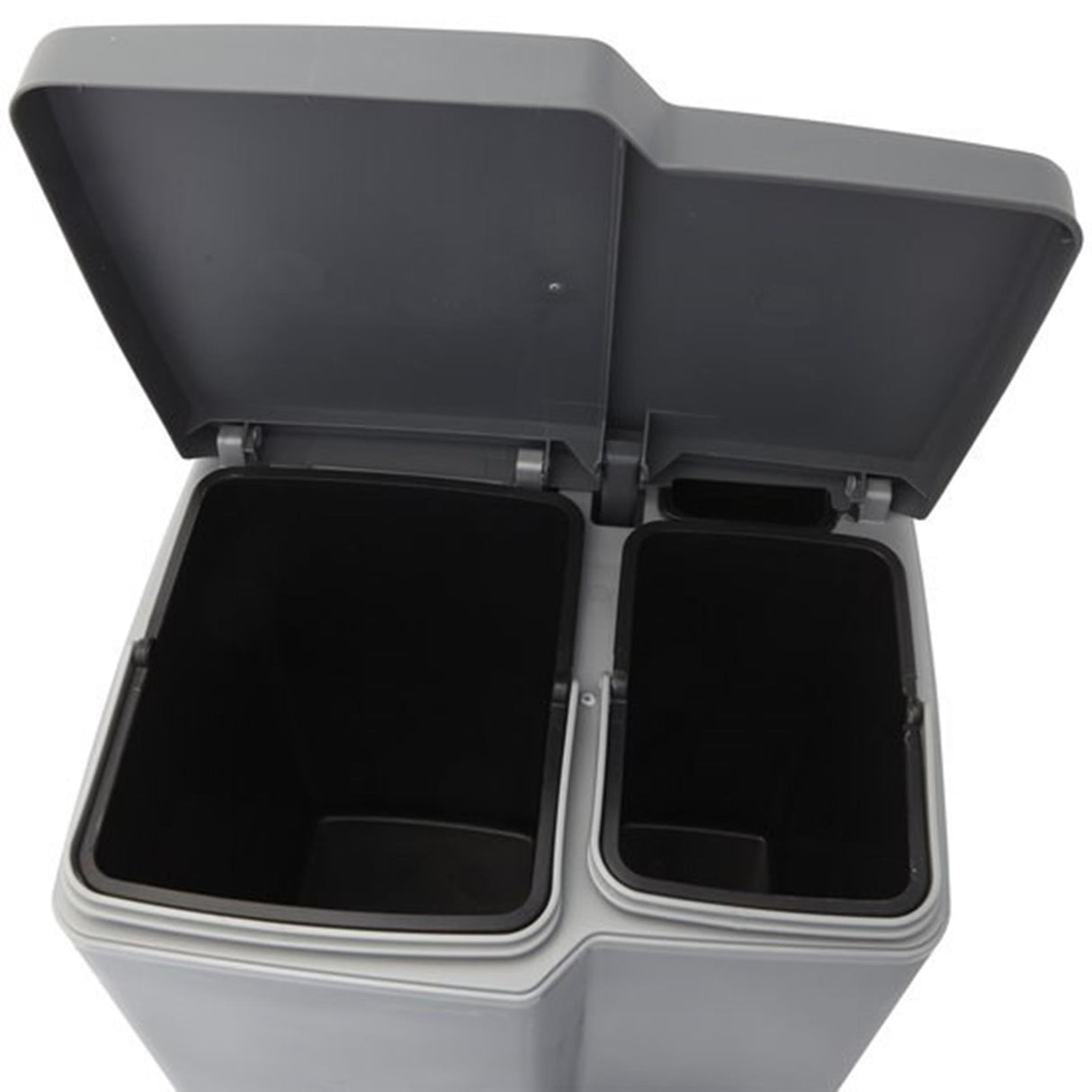 Curver duo pedalspand sølv 15+6l sølv