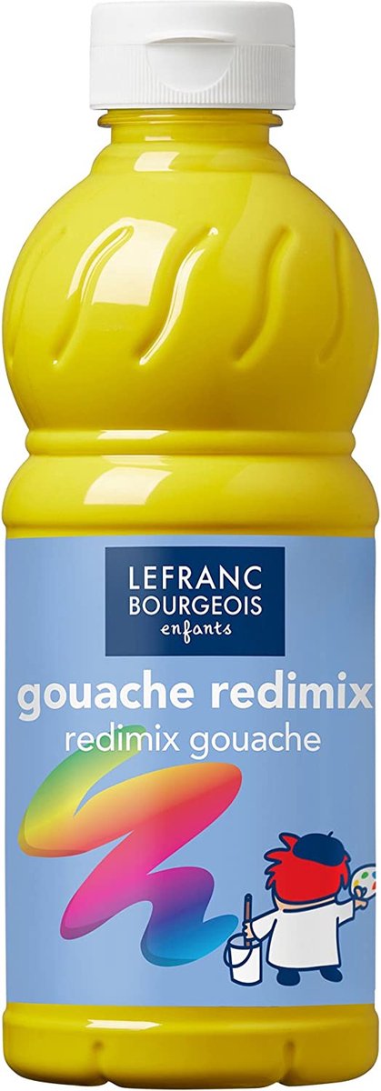 Lefranc bourgeois l b gouache maling redimix primær gul 500ml