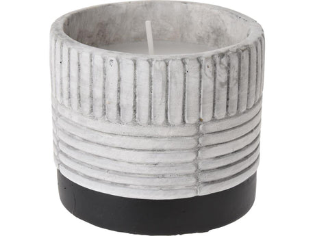 Pro haven citronella lys i grå keramik potte