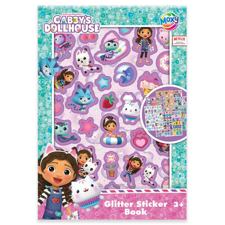 Moxy gabby glitter klistermærkebog - a5 størrelse 8 ark