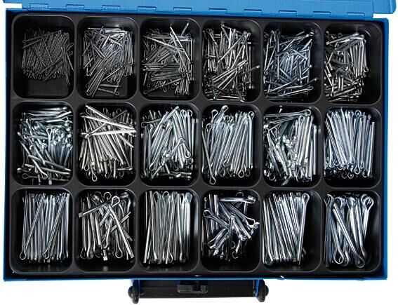 Dresselhaus sortiment split 4499 sort.splinter din 94 galvaniseret