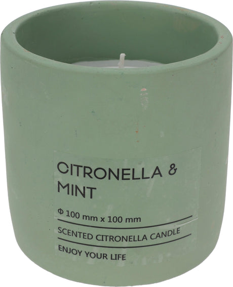 Pro haven citronella lys i potte 10cm grøn