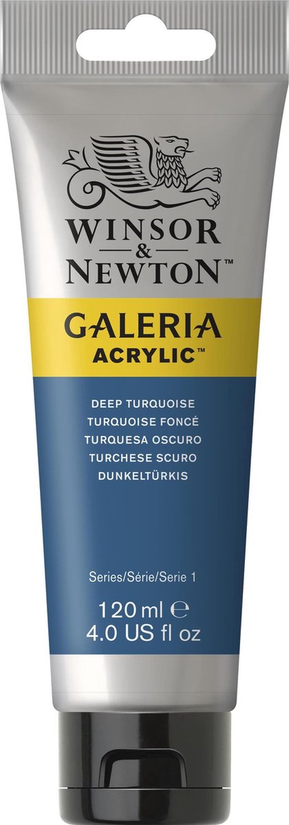 Winsor newton galeria akryl 120ml dyb turkis